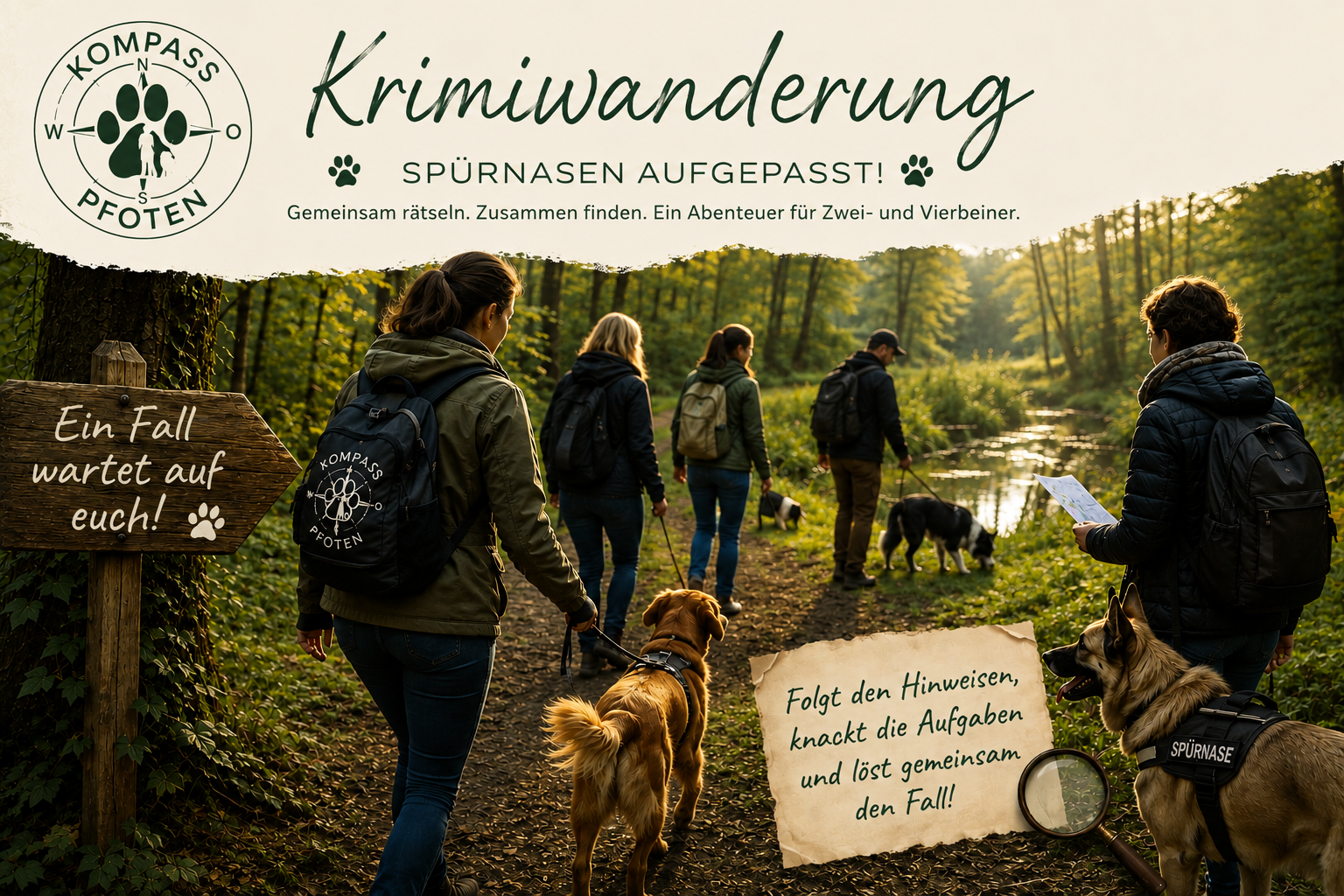 Krimiwanderung – Rätsel lösen und Hinweise finden